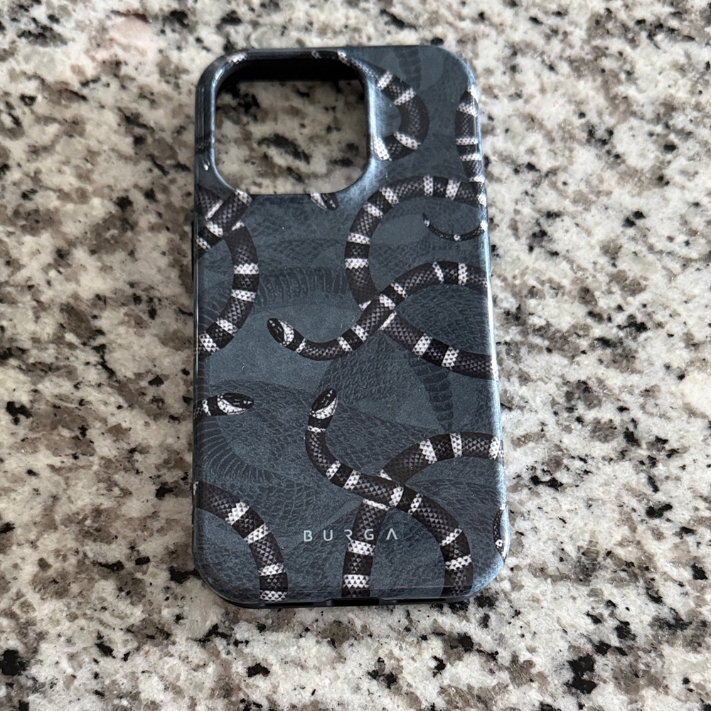 Burga Gray Snake Pattern Phone Case